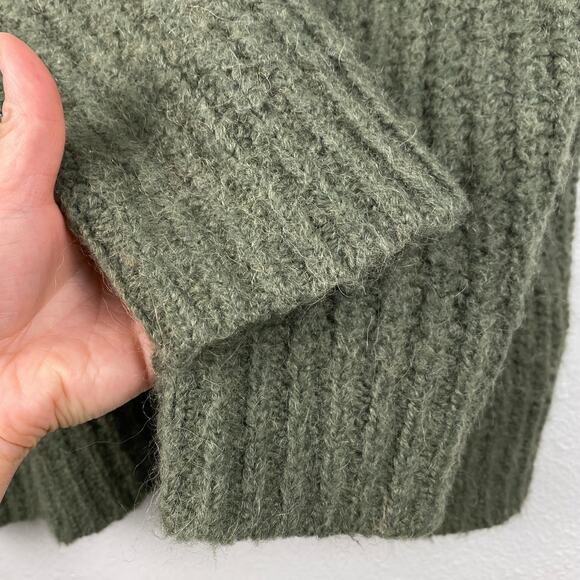 Jenni Kayne Cocoon Cardigan Sz M Olive Green Alpaca wool blend cardigan buttons - Picture 9 of 10